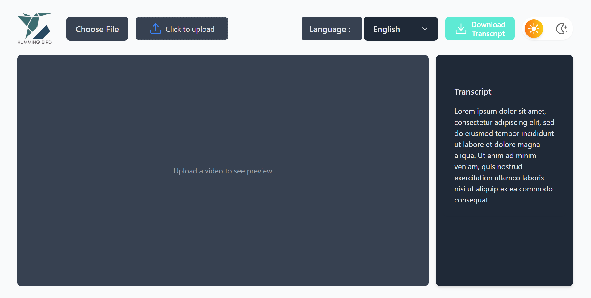 HummingBird : Real-Time Video Captioning Web Application